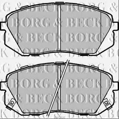BORG & BECK bbp2320 -  Комплект тормозных колодок, дисковый тормоз